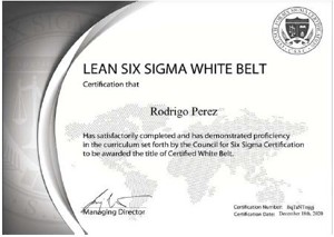 Lean Six Sigma Certification